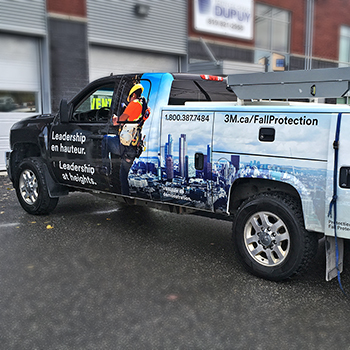 Lettering on pick-up for 3M