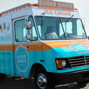 Sugar Shack Ice cream truck wrap