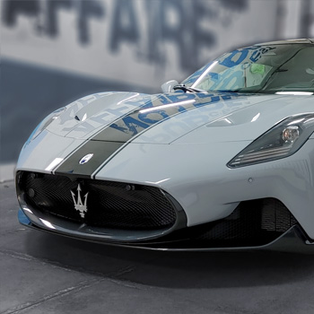 Paint Protection Film (gloss) on Maserati