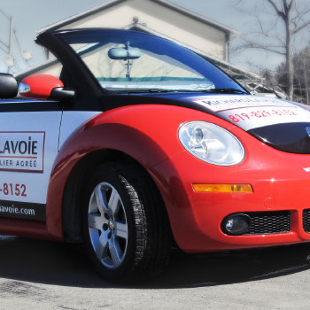 Richard Lavoie, Licensed Real Estate Agent Volkswagen Beetle partial wrap