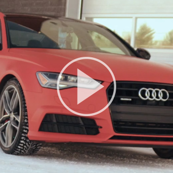 Audi A6 S Line Matte Red Wrap